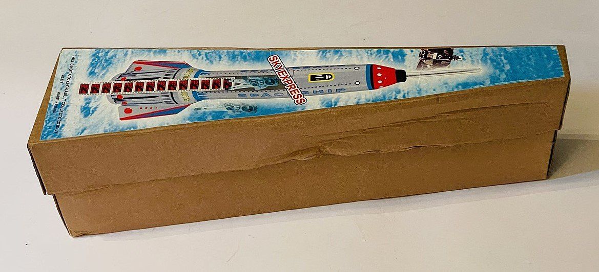 Spielzeuge: Blechspielzeug Rakete Sky Express Space Ship – Gebraucht aus Duggingen von nad_6yzh 6