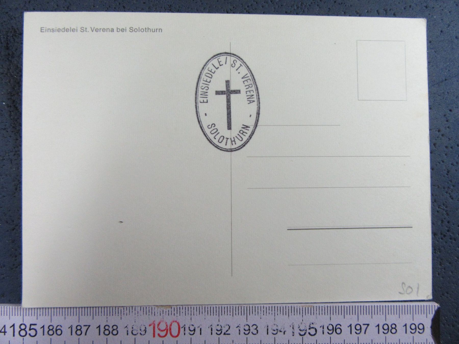 Cartoline postali: EINSIEDELEI ST.VERENA BEI SOLOTHURN BELEBT EREMIT – Usato da Ettingen venduto da Hausi4711 1