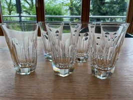 6er Set Kristalltrinkgläser zu verkaufen