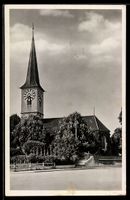 AK Hindelbank /Bern, Kirche mit Turmuhr