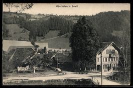 AK Bowil, Oberhofen, Ortsansicht mit Strassenkreuzung