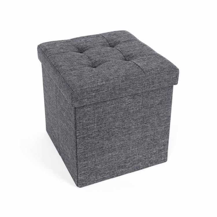 Sitzhocker mit Stauraum, faltbarer Hocker, Fusshocker (Neu und ...