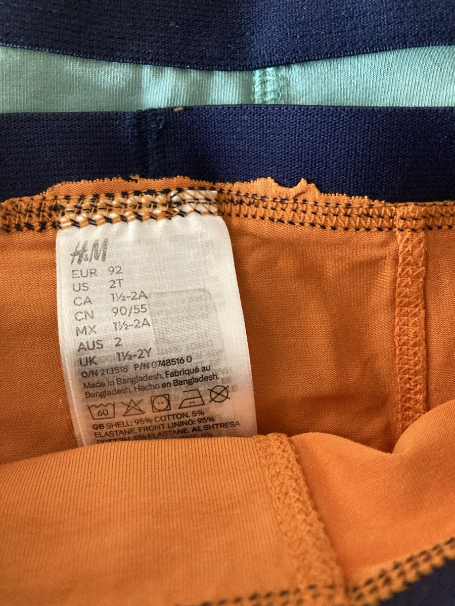 H&M Biancheria intima: 4 caleçons t. 92 – Usato da Genève venduto da Eschindler 1