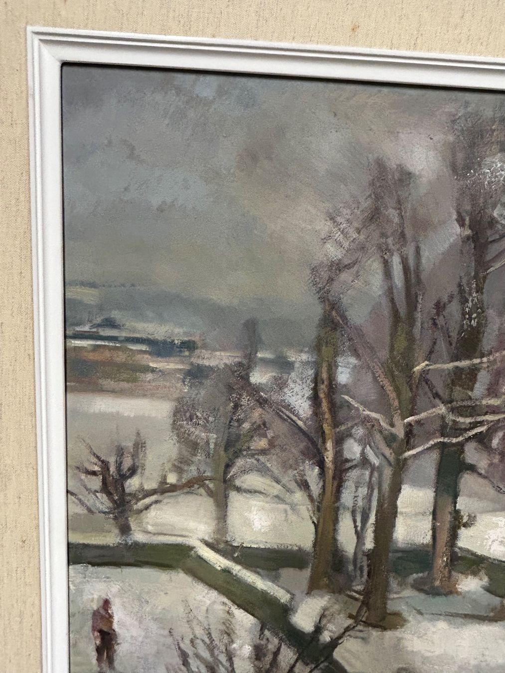 Dipinti: Altes Gemälde von Otto Ernst Winterlandschaft 1961 – Usato da rotkreuz venduto da baudisch 5
