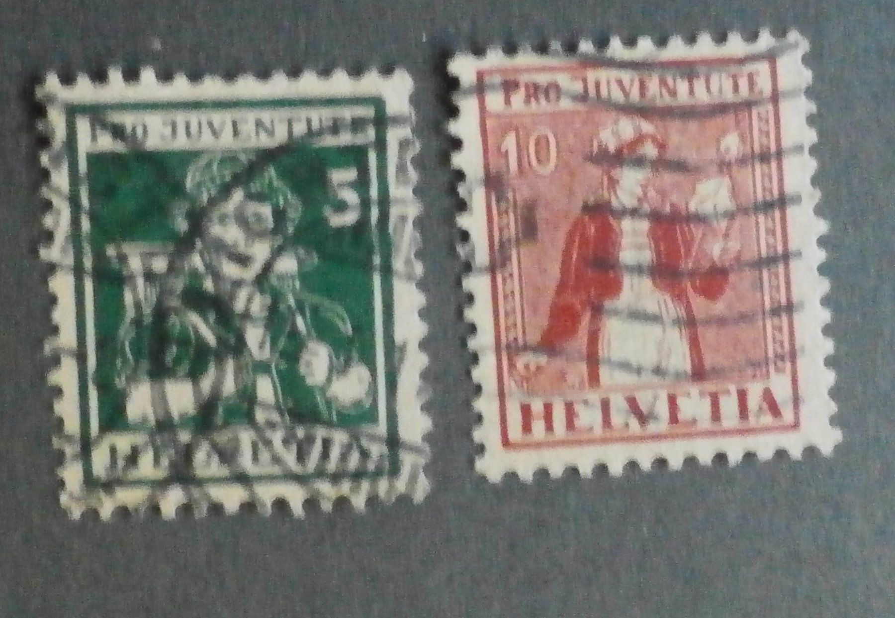 Alle Briefmarken: CH Pro Juventute 1916+1917 – Gebraucht aus Kehrsatz von Bernherb2