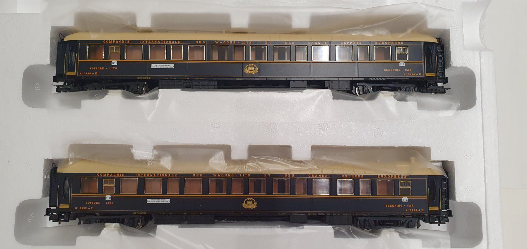Rivarossi Modellini di ferrovie: Rivarossi HR4010 & HR4020 Sets Simplon Orient Express – Nuovo e nell'imballaggio originale da Würenlos venduto da juruth 7
