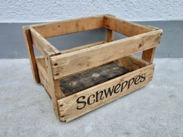 1 alte Holzkiste SCHWEPPES 1970 Kiste Getränkekiste Harass