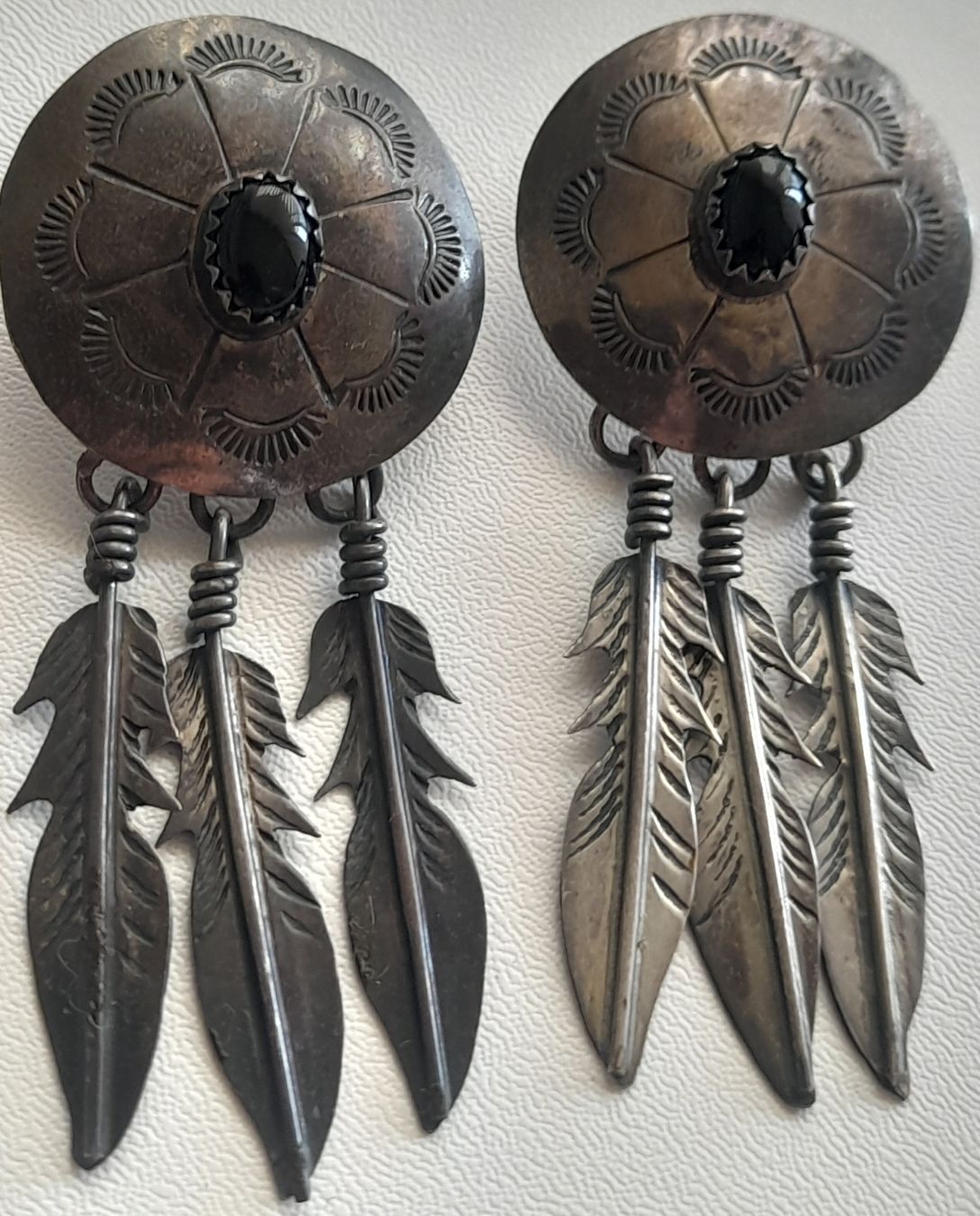 Orecchini pendenti & Orecchini a lobo: B.O en argent 925,et Onyx  – Usato da Lausanne venduto da Glam-Luxe 5