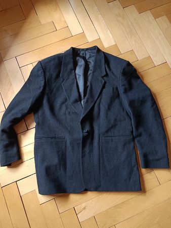 Blazer Vintage schwarz boxy oversize unisex