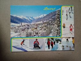 AK Davos mehrbildrig mit Wintersport Motiven 1983