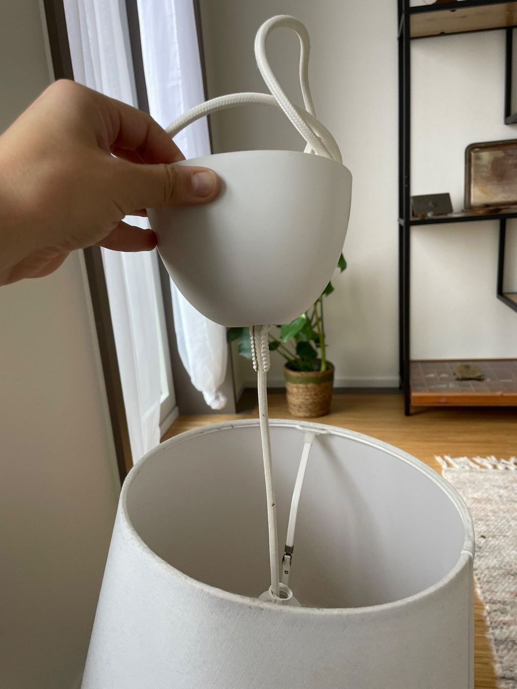 Ikea Lampadari & plafoniere: Ikea Lampe Sunneby mit Stoffverkleidung – Usato da Zürich venduto da mag_7nhl 2