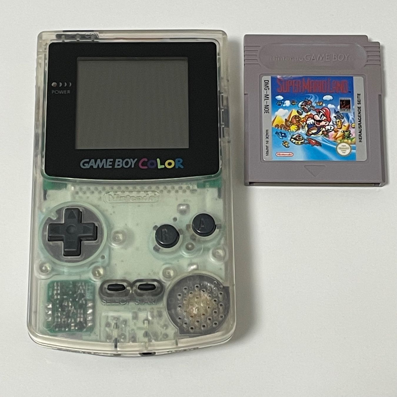 Nintendo Konsolen: Gameboy Color Transparent + Super Mario – Gebraucht aus Mollis von