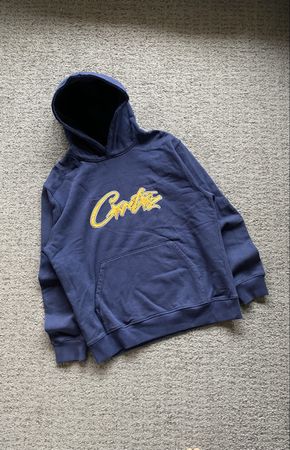 Sweat à capuche Corteiz bleu marine, Taille L, Unisexe