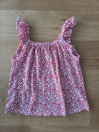 NEU Mädchen Top rot Blumenmuster Gr. 146/152 