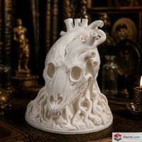 Predator Heart - Intricate Animal Skull Bust - 3D Printed