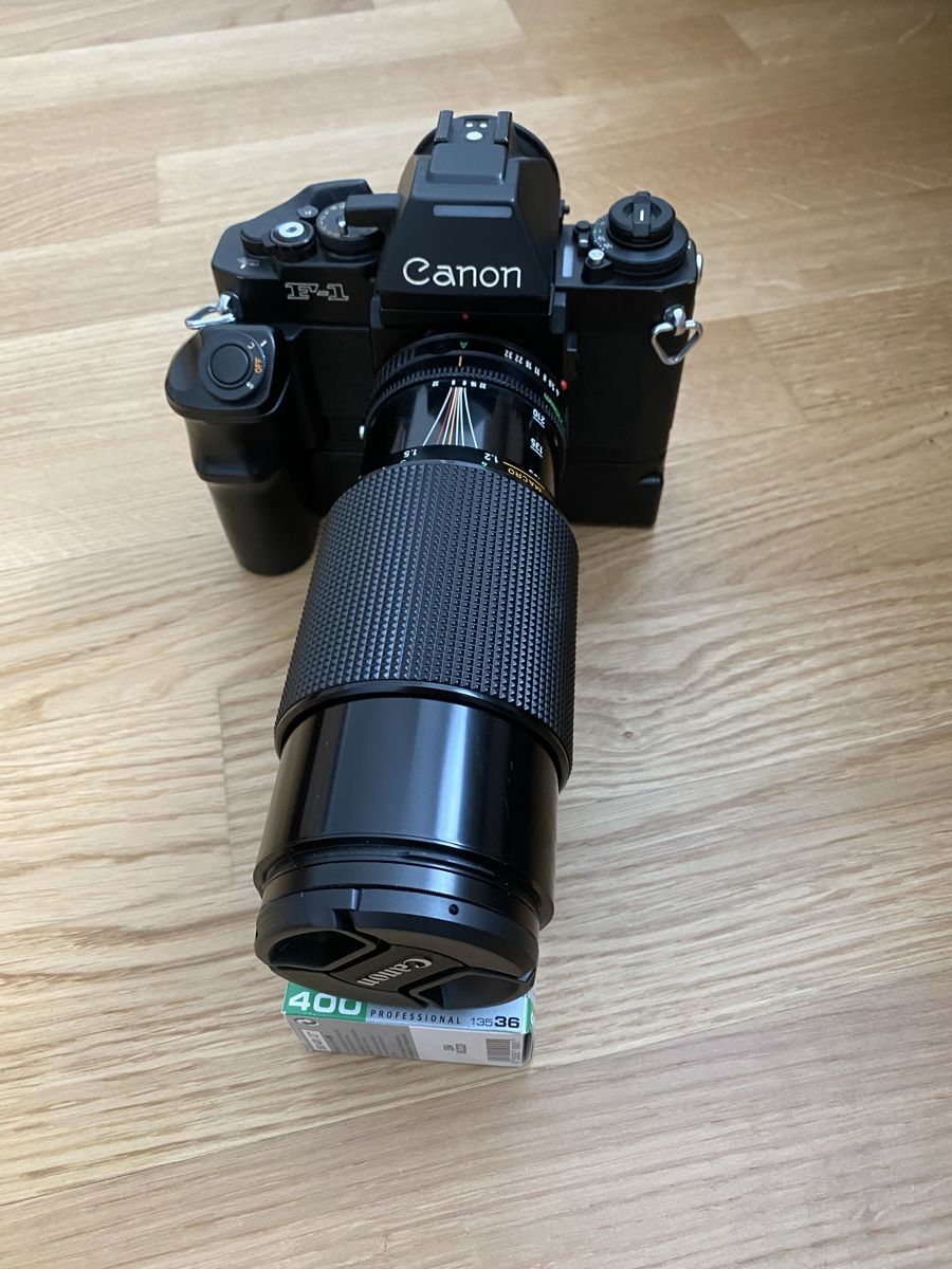 Canon Fotocamera: ]Canon New F-1 Set complet AE + Motor – Usato da Cressier NE venduto da ste_7stj