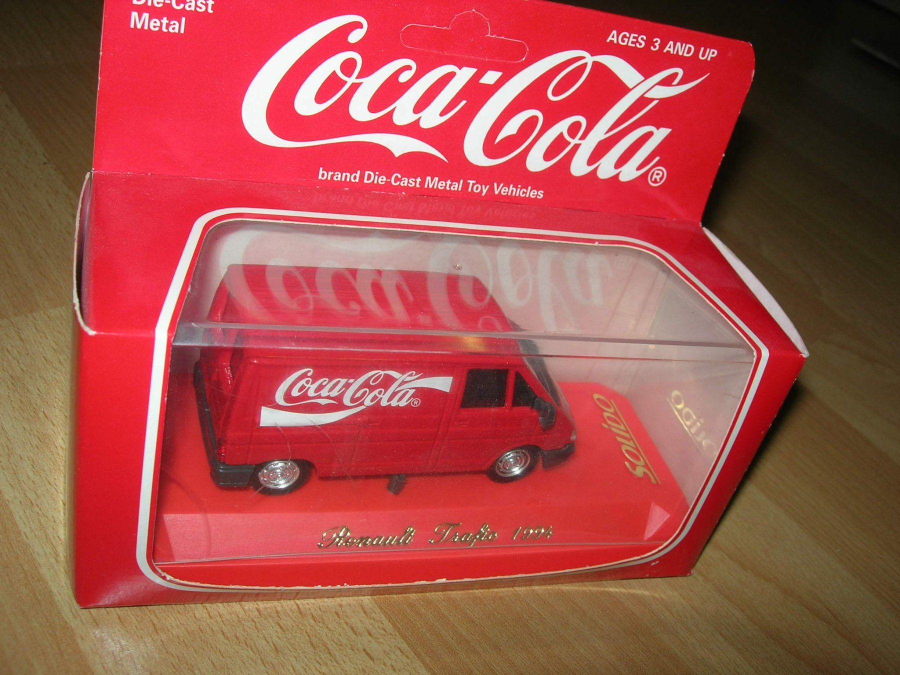 Renault Modellini d'auto: Renault Trafic 1994 Coca-Cola  * Solido 1:43 – Nuovo e nell'imballaggio originale da Hornussen venduto da Amw 5