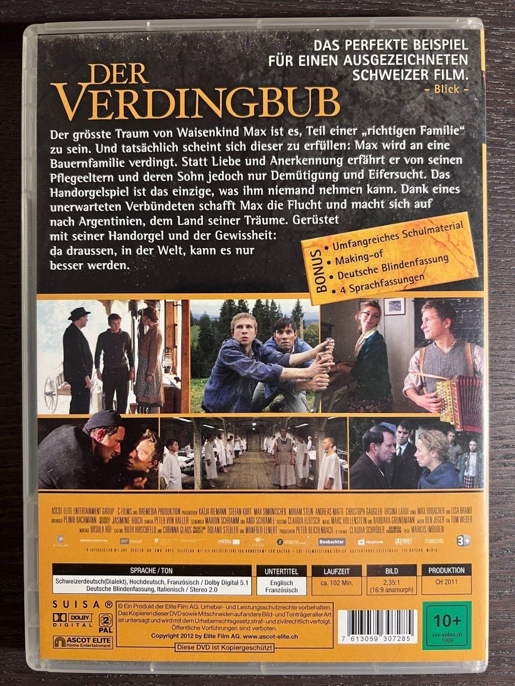 Alle DVDs: Der Verdingbub – Gebraucht aus Zürich von FilmFreunde 1