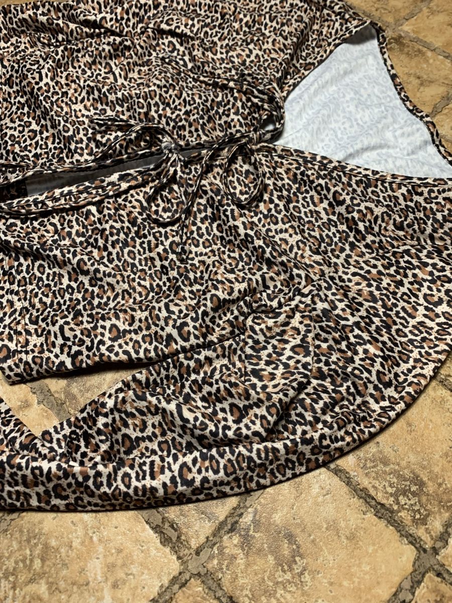 Giacche: Chic Cardigan con laccetti- cotone leopardato-1 size – Nuovo (secondo la descrizione) da Gordevio venduto da LanaZimm 5