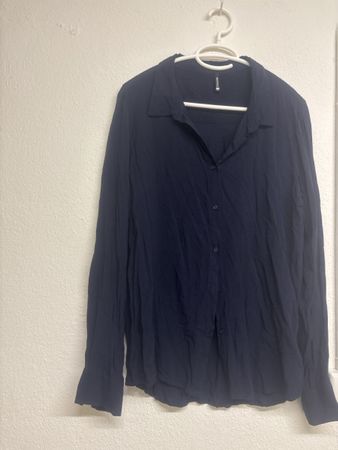 Chicoree Bluse dunkelblau Grösse L 100% Viskose(No)