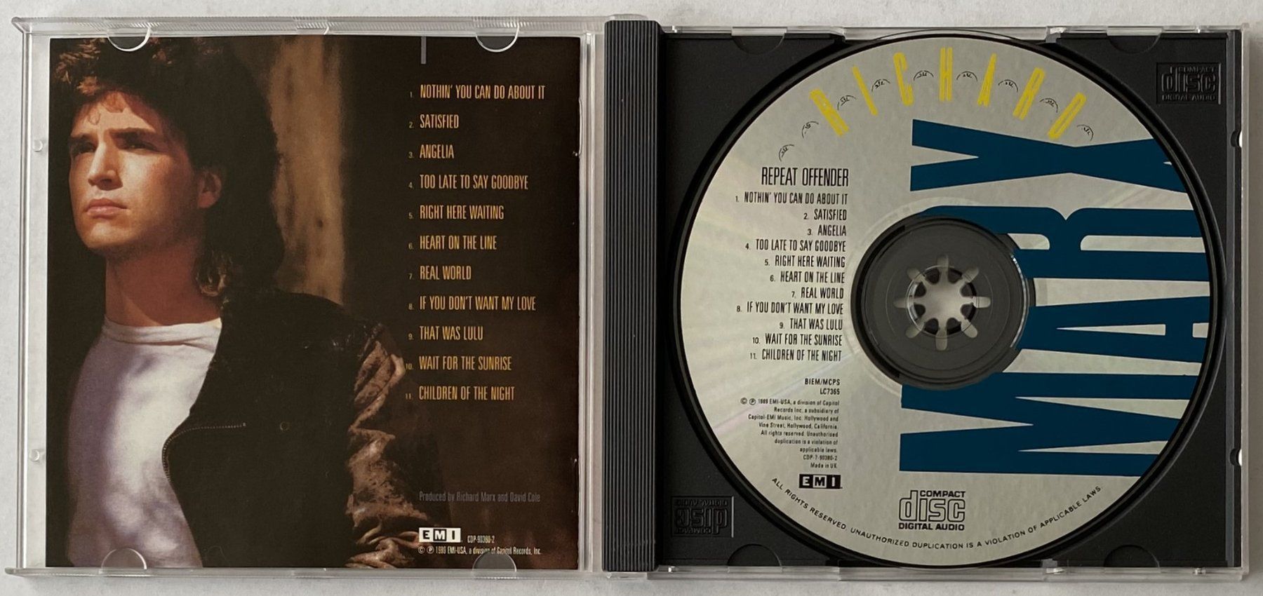 CDs: Richard Marx, Repeat Offender – D'occasion à Flums par Asquillo 2