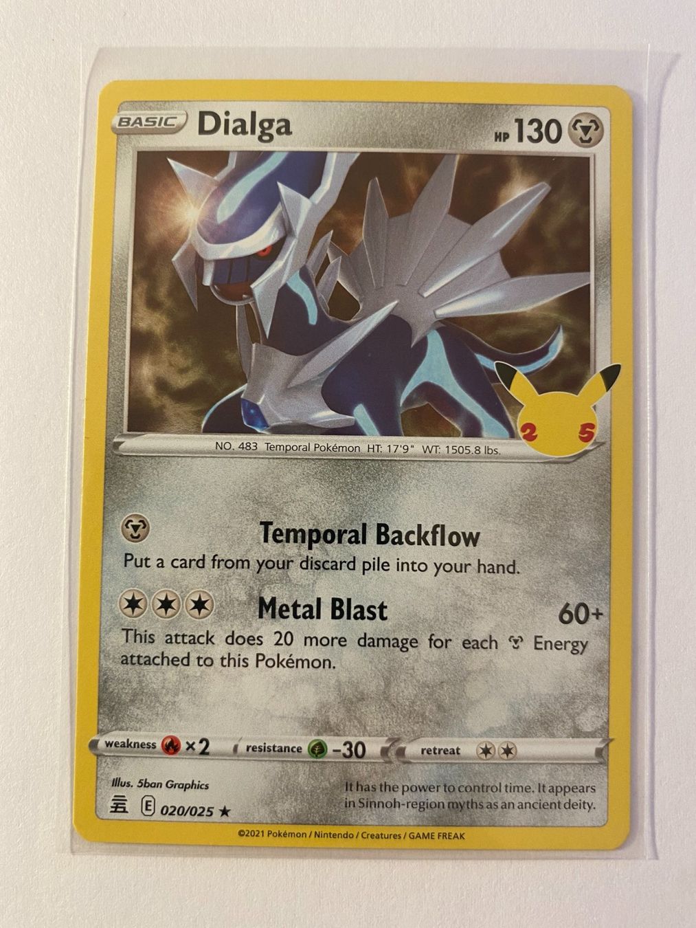 Pokémon Carte collezionabili: Pokemon Dialga 020/025 Celebrations EN – Nuovo (secondo la descrizione) da Weingarten-Kalthäusern venduto da McGmavlo