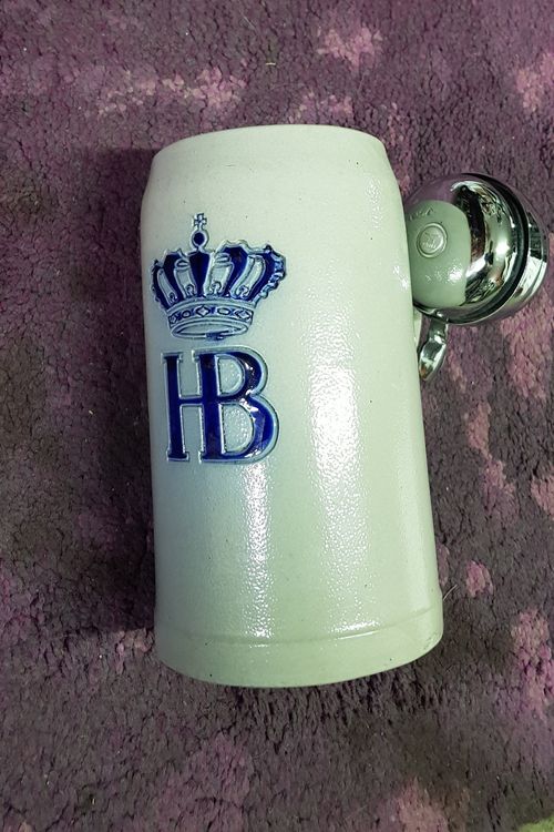 HB Hofbräuhaus München Bierkrug – 1 Liter, Mikrowellengeeignet, Originaler Bierkrug Aus München