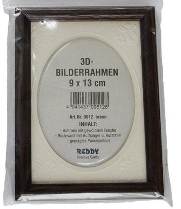 Bilderrahmen: 3D-Bilderrahmen, braun, 9x13cm – Neu (gemäss Beschreibung) aus Schlatt TG von kreativ-atelier