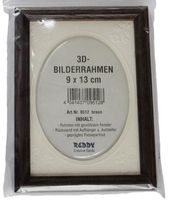 3D-Bilderrahmen, braun, 9x13cm