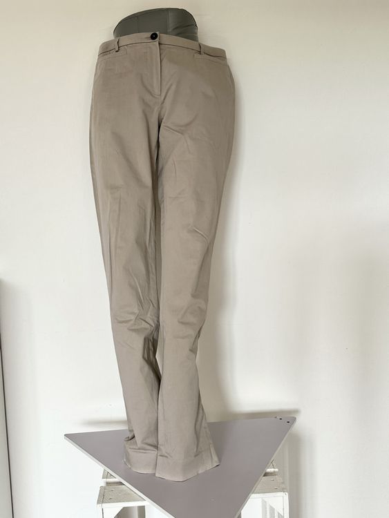 Jupe élégante René Lézard 100% Soie Beige Avec Nœud – Taille 42, Neuve Avec étiquettes