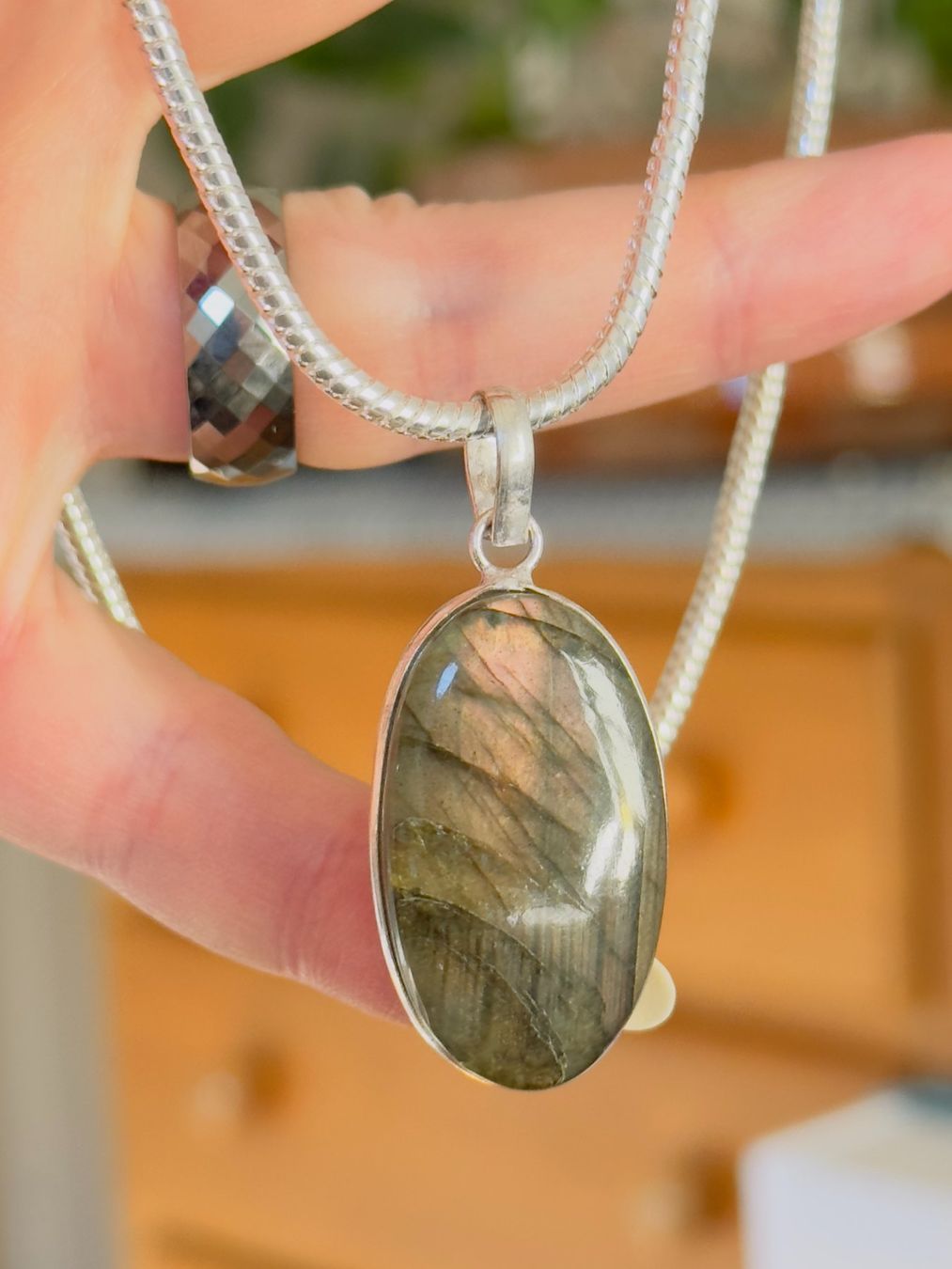 Catenine: Labradorite Gemstone Handmade necklace – Nuovo e nell'imballaggio originale da Genève venduto da AGBERG 6
