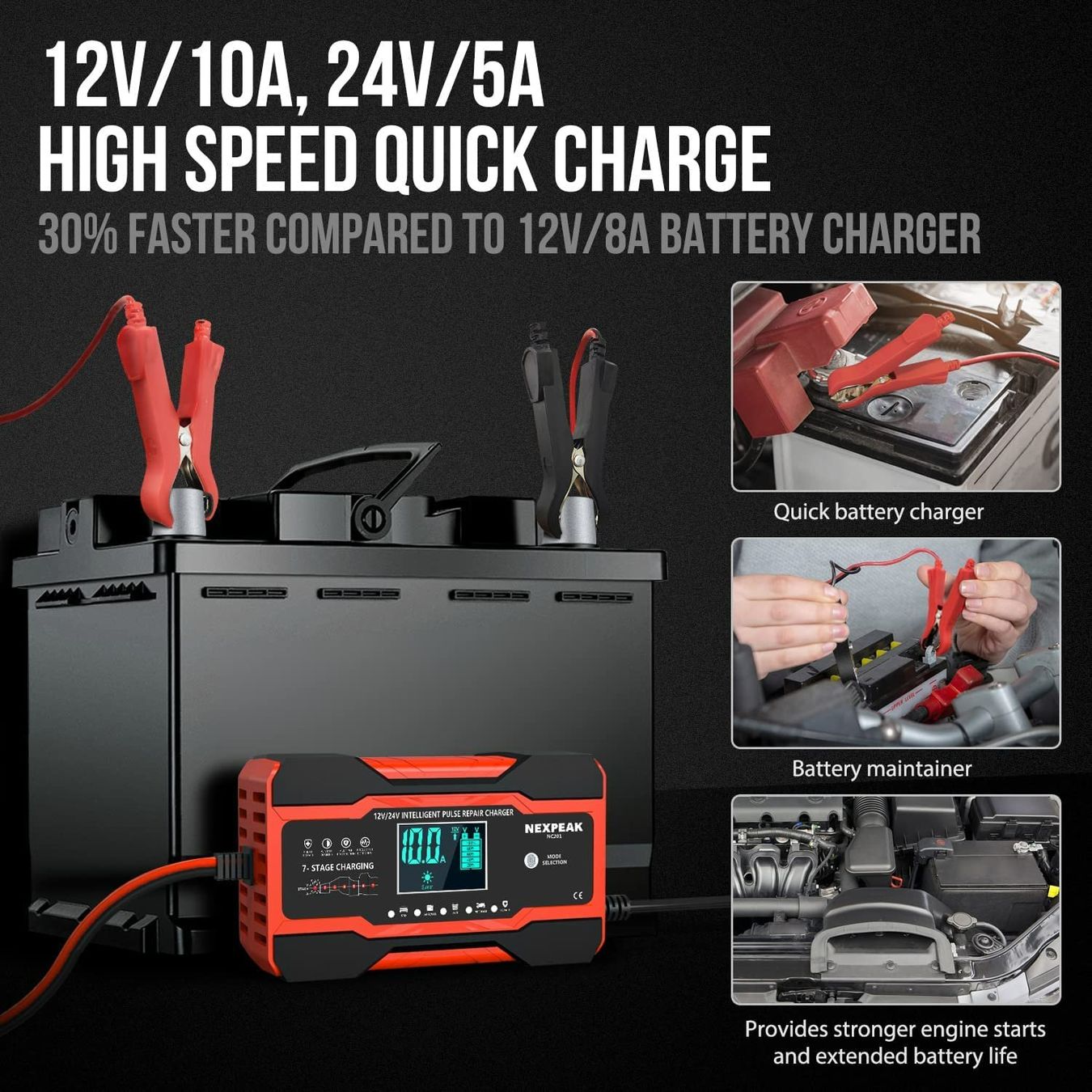 Caricabatterie: Top-Hit 10A Batterieladegerät, 12 24 Volt – Nuovo e nell'imballaggio originale da Grindelwald venduto da Hubel51 1