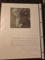 Martin Walser - 20x30cm - handsigniert mit Spruch