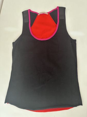 Stefanel Black & Red Tank Top - Size M/S