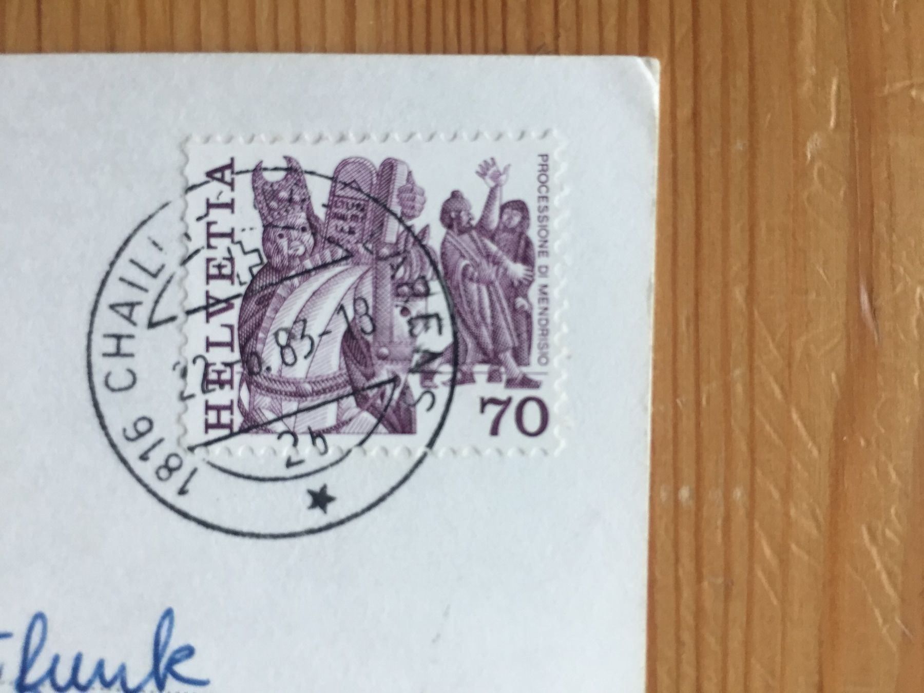 Ansichtskarten: Chailly sur Montreux - AK 1983 – Gebraucht aus Oberuzwil von Henri09 1