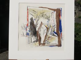 Dea Murk  1932  Künstler-Probe Litho übermalt