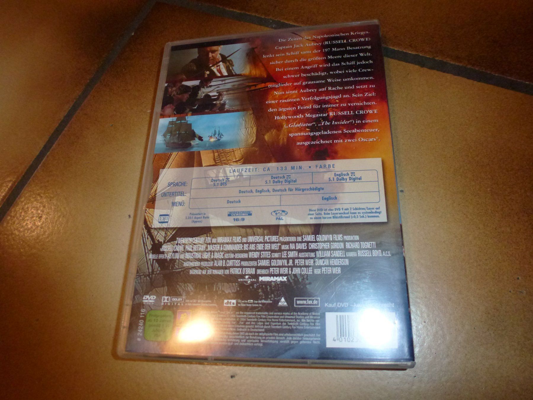 Tutti i DVDs: Master and Commander DVD – Usato da Olten venduto da Disc-Verkauf 2