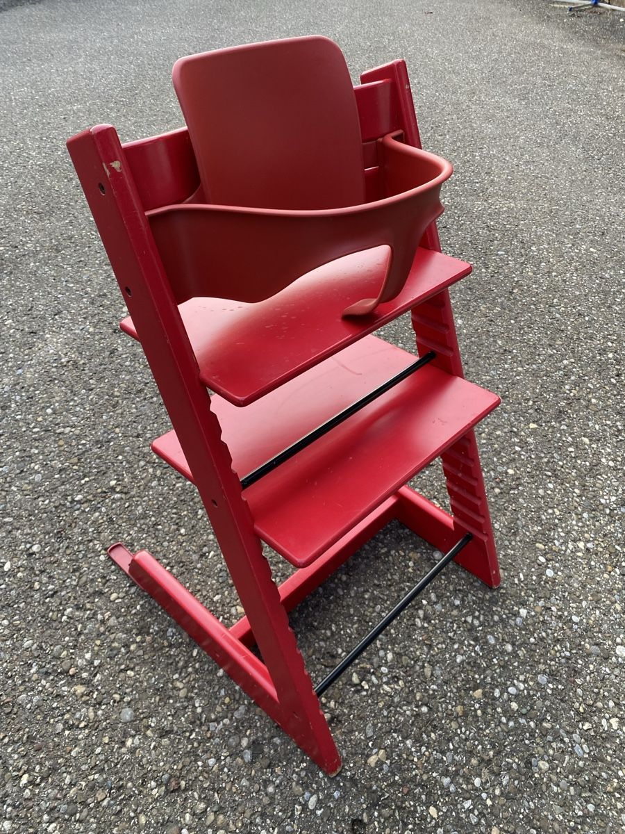 Stokke Chaises hautes: Original TRAPP TRAPP mit BABYSET , Versand möglich – D'occasion à Bauma par vorsteg01