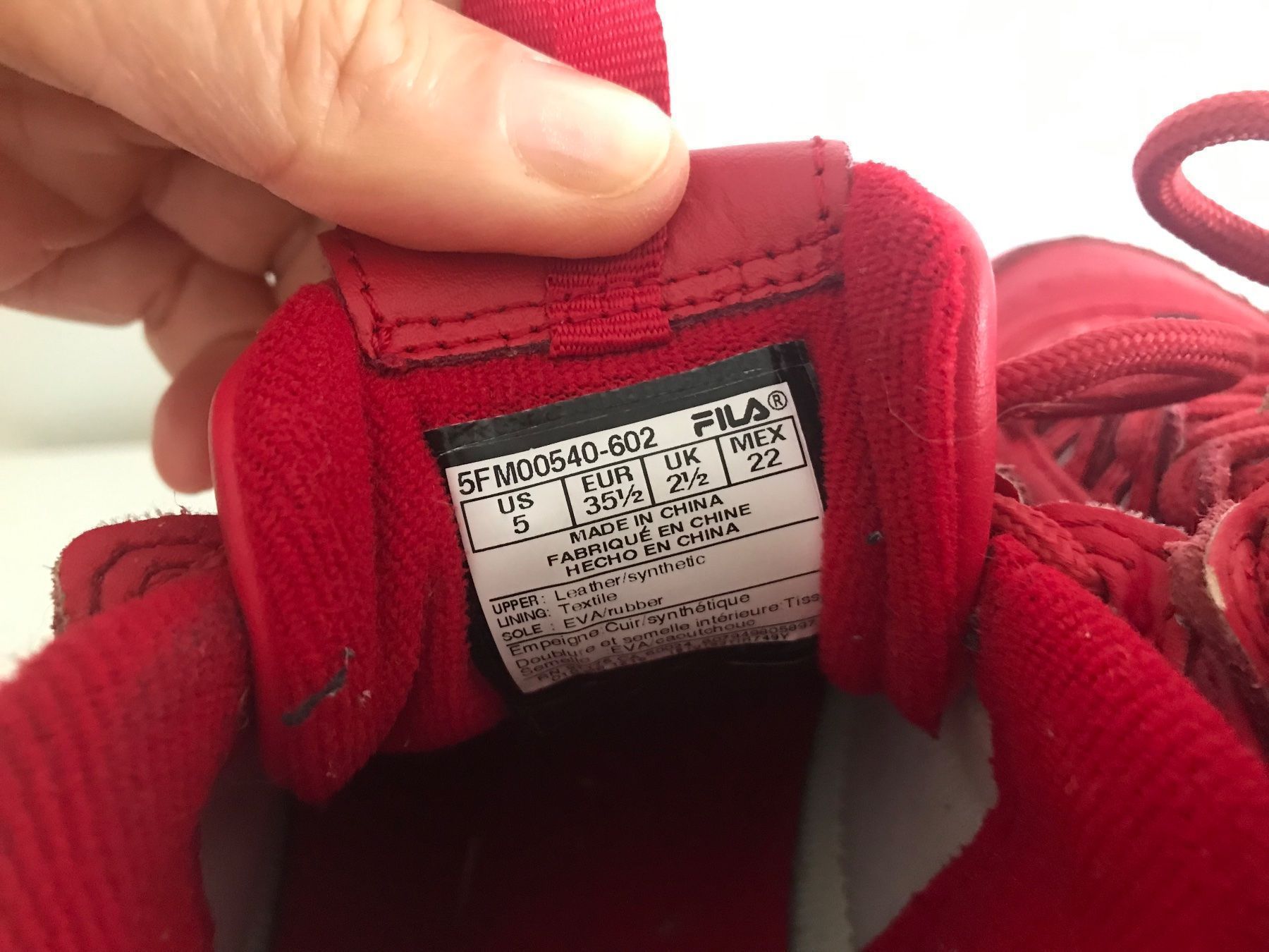 Fila Scarpe per ragazze: FILA Distruptor Leder Sneaker, Gr.35 1/2 – Usato da Vezia venduto da luce2011 4