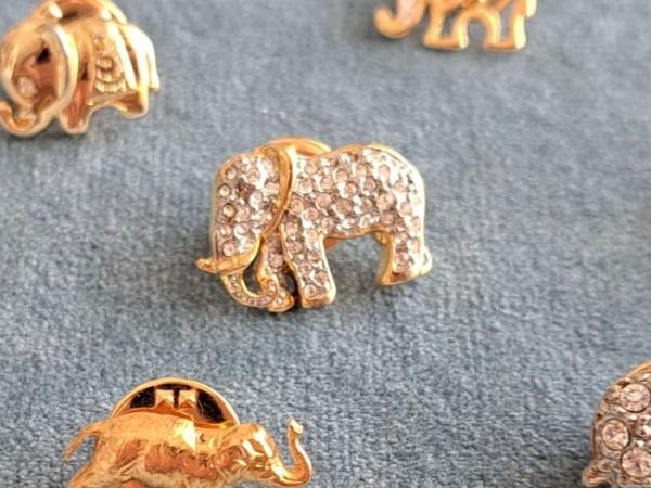 Placchette & Badge: Pins 9x Eléphants doré – Usato da Romanel-s-Lausanne venduto da Jedermann01 7