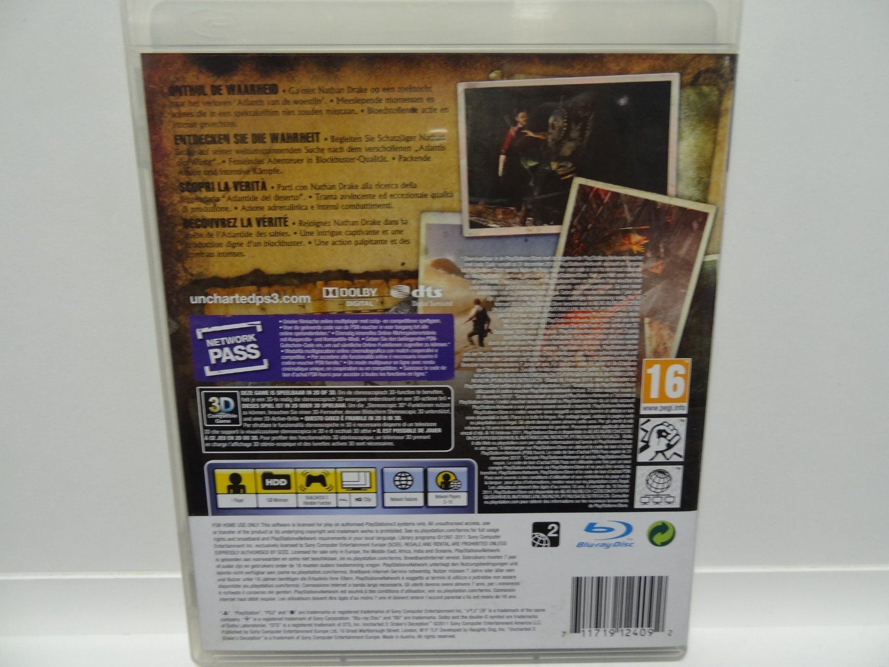 Sony Spiele: Uncharted 3 Drake's Deception PS3 – Gebraucht aus luzern von musicandart 1
