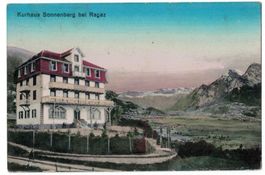 Ragaz, Kurhaus Sonnenberg Vilters mit Stempel, gelaufen 1916