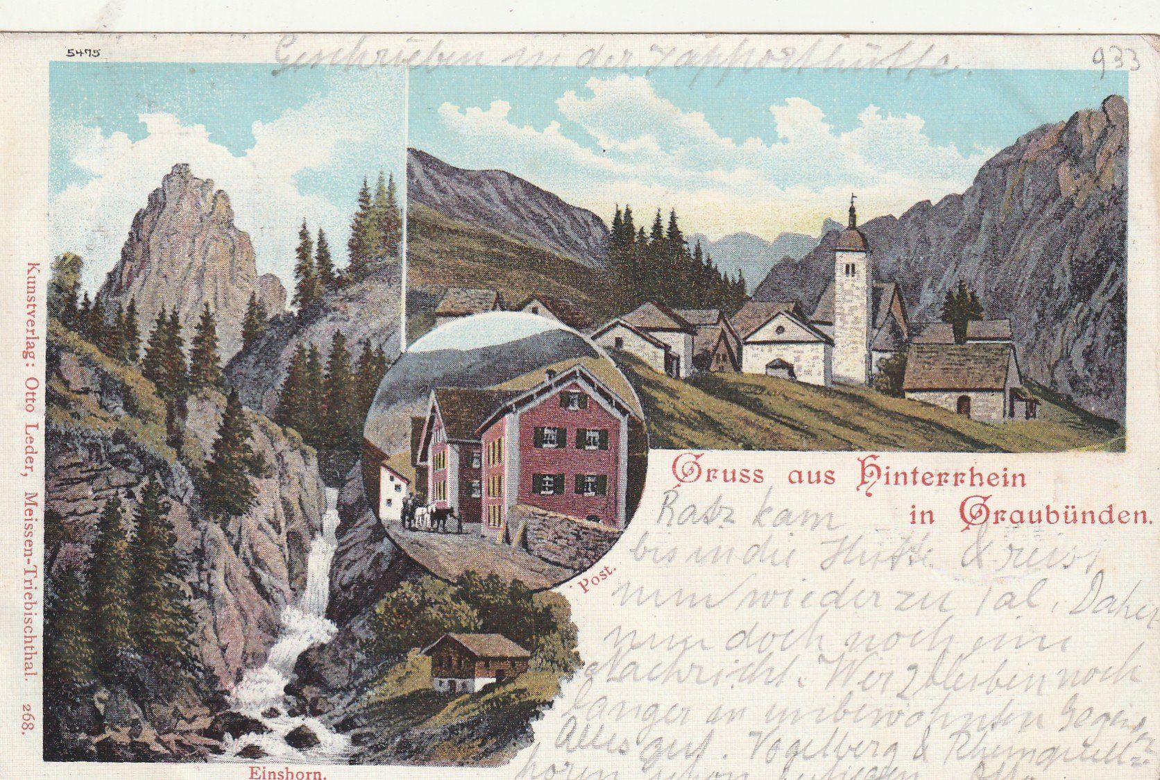 Cartoline postali: Hinterrhein – Usato da Rorschacherberg venduto da fratovi2