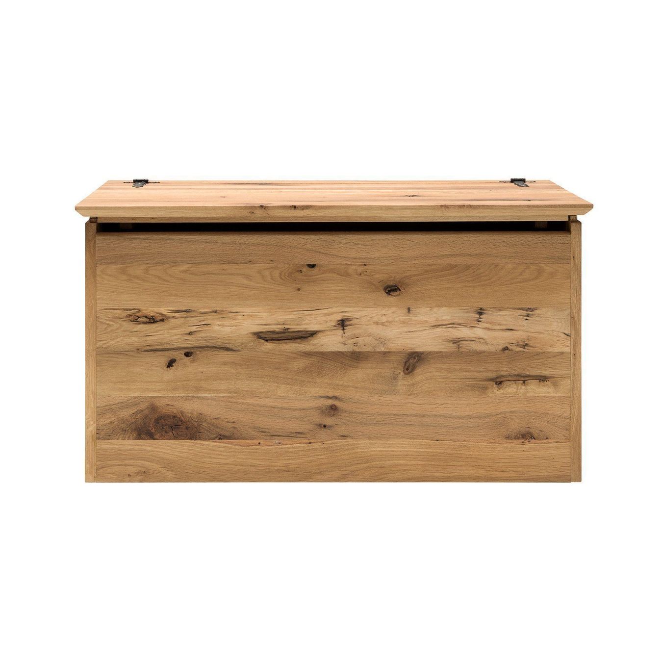 Cassapanche: Truhe TINY Wildeiche massiv 84 x 45 cm – Nuovo e nell'imballaggio originale da Unterentfelden venduto da moebelrufli 1