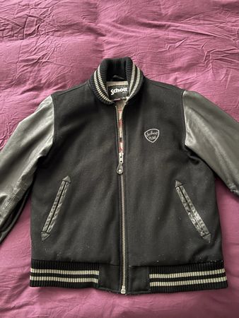 Schott NYC College Jacke schwarz Grösse L gebraucht