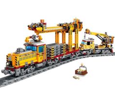 Kazi NEU Bau Zug Train Bausatz Blocks mit Motor und Licht