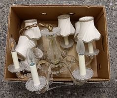 ÄLTERE *DECKENLAMPE* MIT SCHIRMCHEN IN B'SCHACHTEL/UNKONTR.