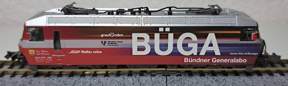 Locomotive RhB Ge 4/4III #646 – Kato 3101, échelle N, Sta Maria/Val Müster