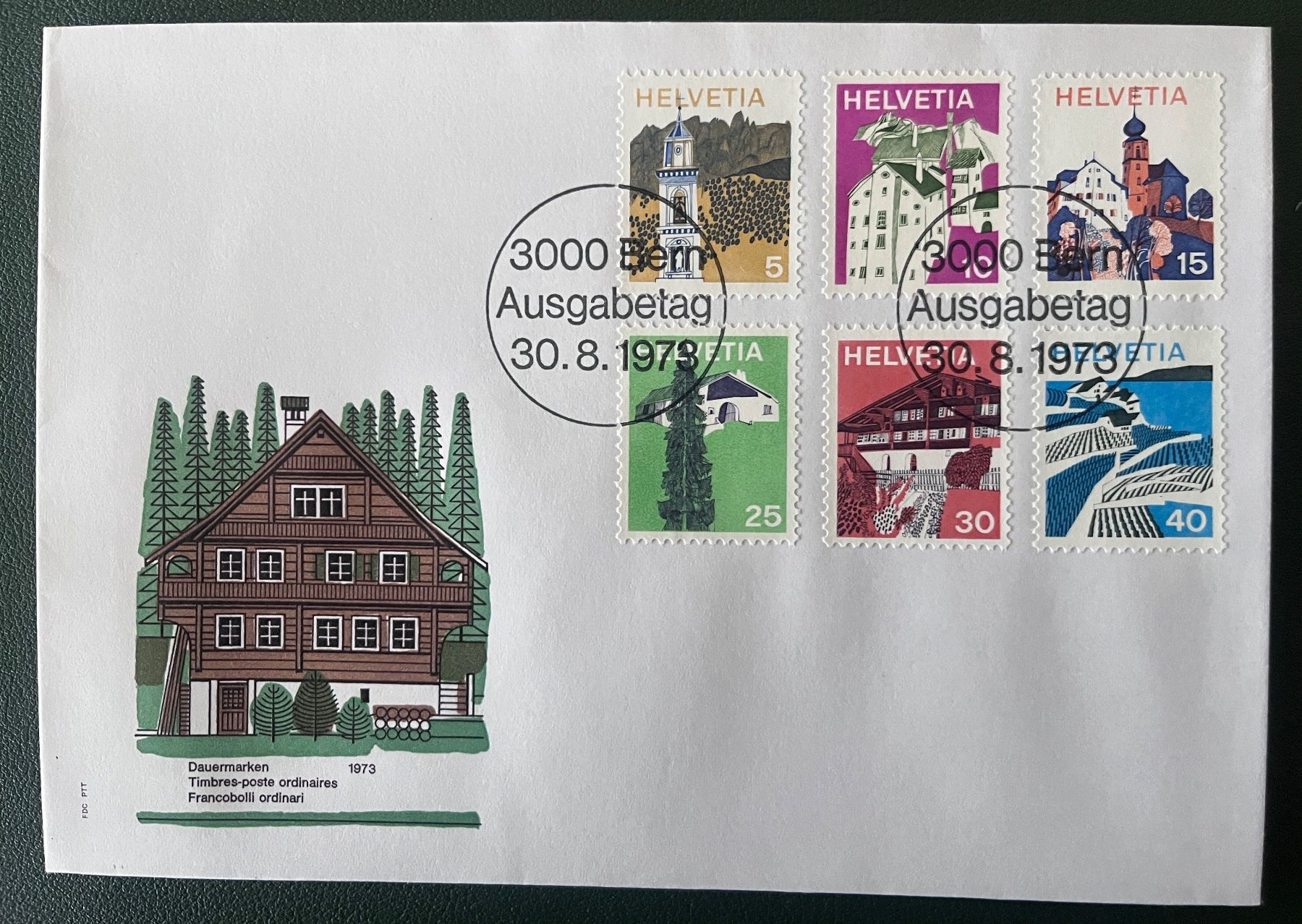 Tutti i francobolli: ET Brief Dauermarken 1973 – Usato da Biberist venduto da Edelfloh