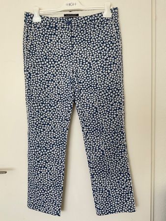 Luisa Cerano schöne Sommer Hose Gr 38 NEUWERTIG blau/weiss